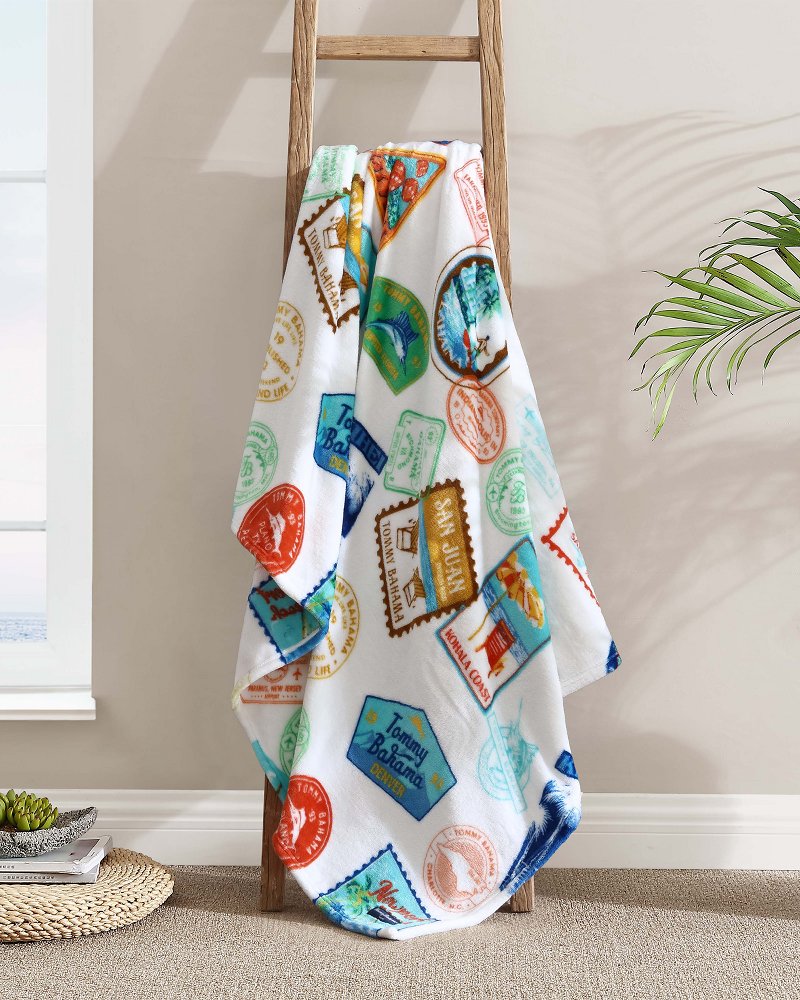 Bahama Express Reversible Fleece Throw