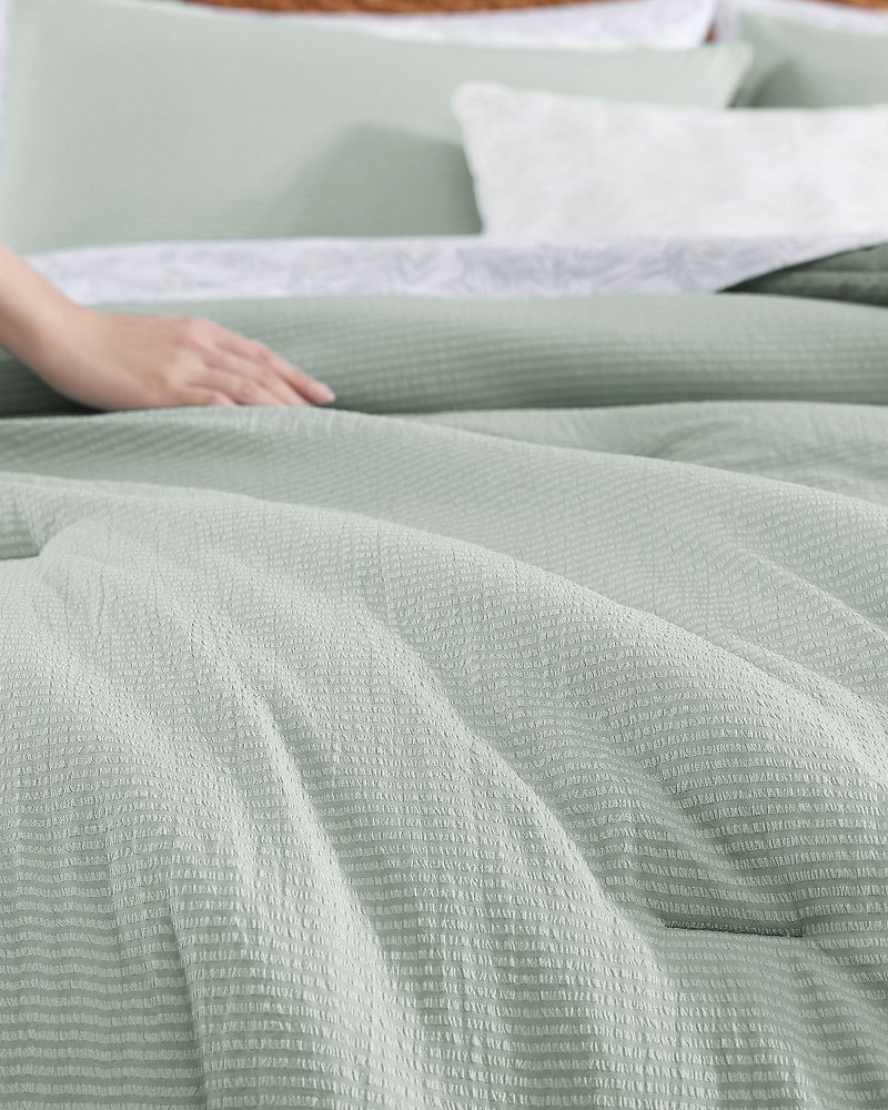 Thumbnail for Seersucker Solid 8-Piece Queen Comforter Set
