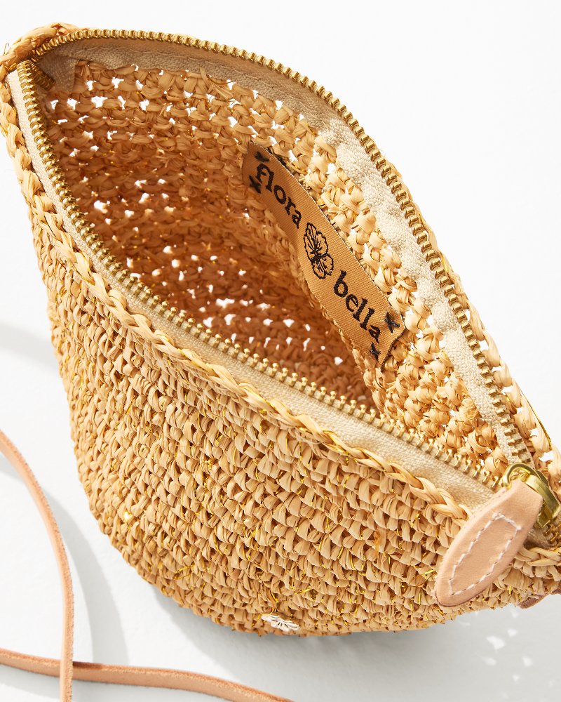 South Beach Lux Raffia Mini Crossbody Bag
