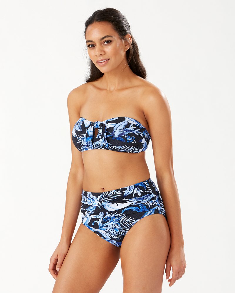 Indigo Garden Front-Tie Bandeau