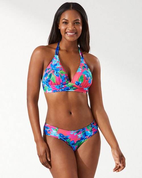 Bougainvillea Reversible Halter Bikini Top