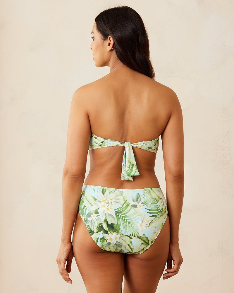 Tommy Bahama Pearl Solids Twist Front High Waisted Bikini Bottom at