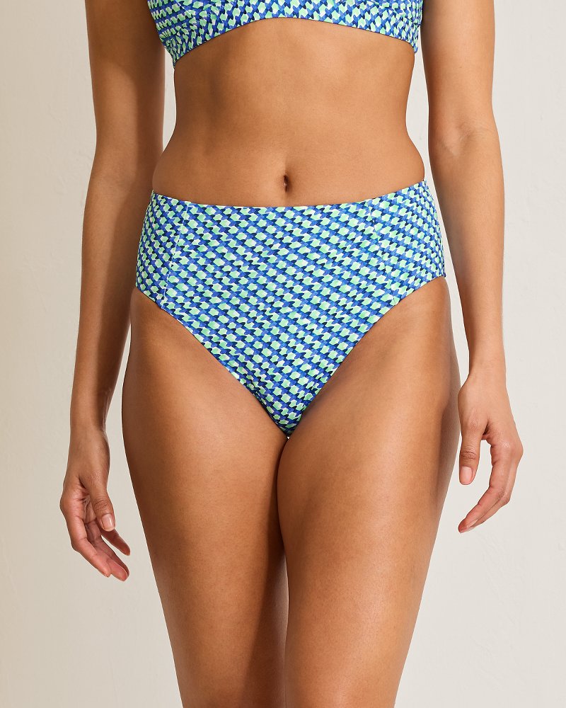 Palm Modern® Mosaic Pool High-Waist Bikini Bottoms
