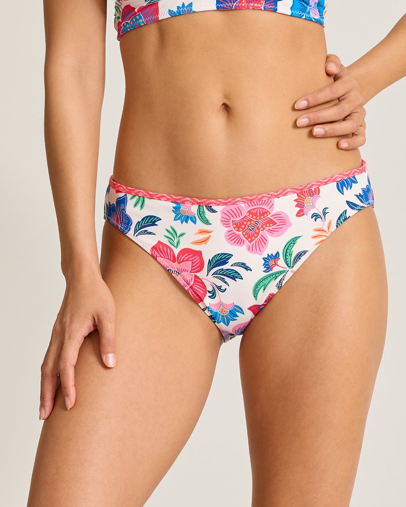 Tropi Flora Reversible Hipster Bikini Bottoms