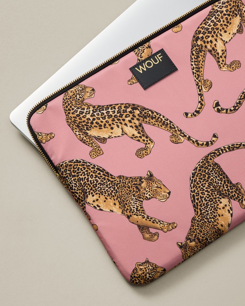 Blush Leopard Laptop Sleeve
