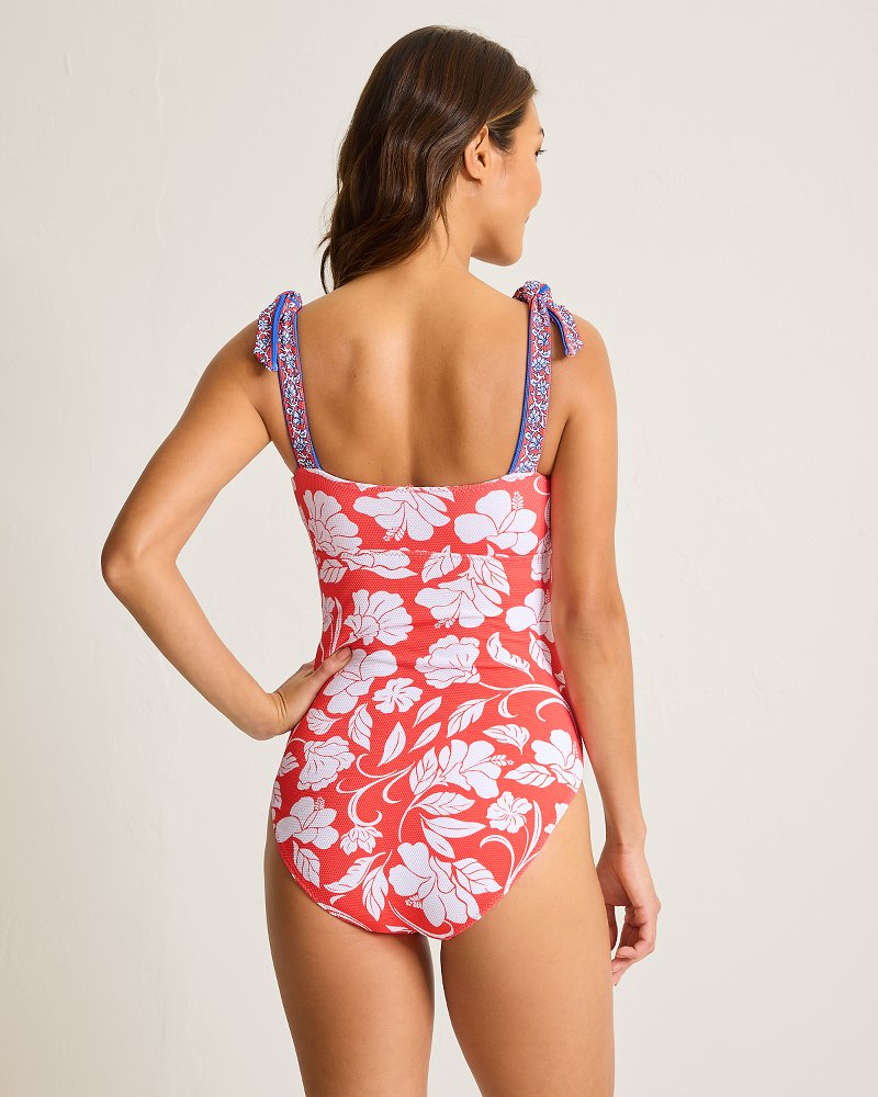 Thumbnail for Island Cays Fiori Square-Neck One-Piece Swimsuit