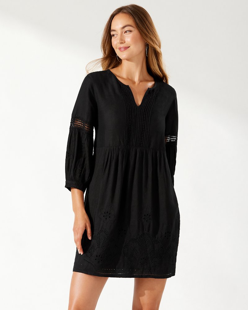 St. Lucia Linen-Blend Coverup Dress