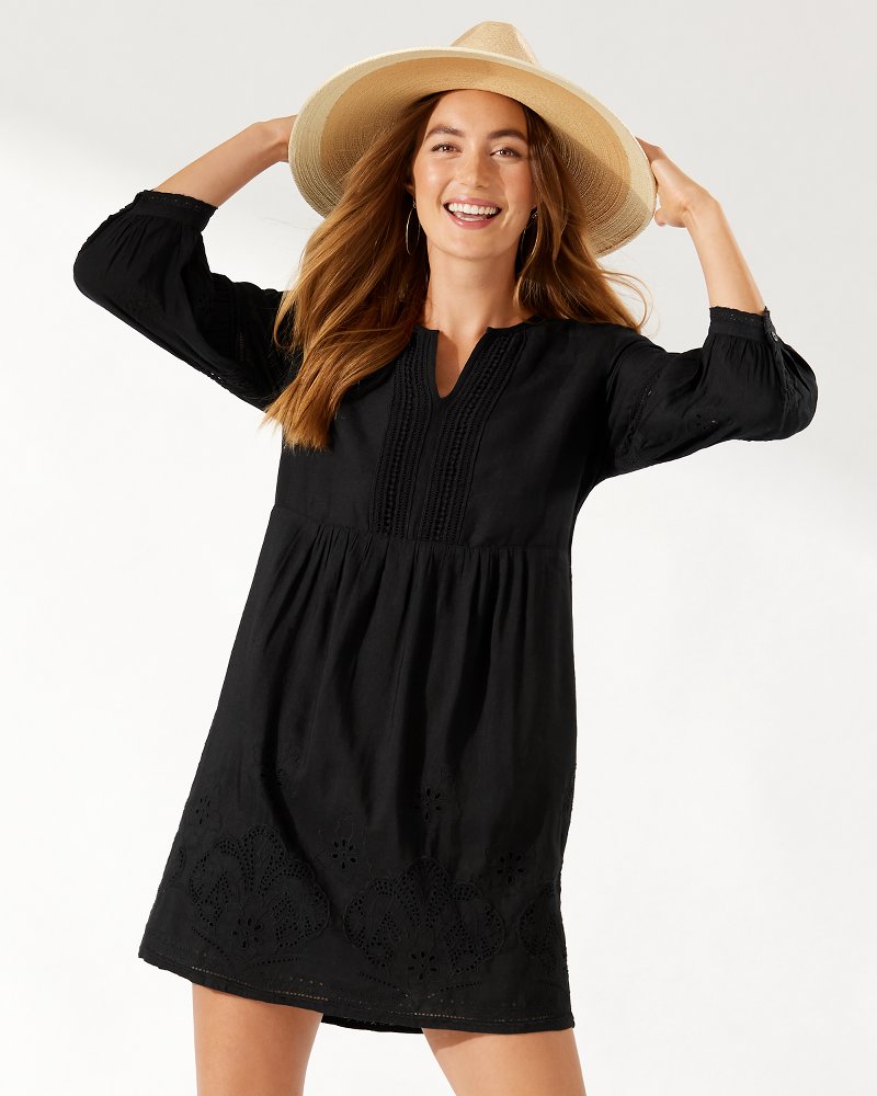 St. Lucia Linen-Blend Coverup Dress