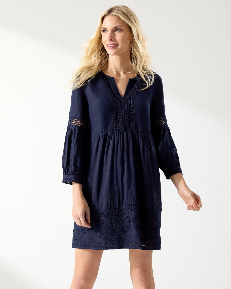 St. Lucia Linen-Blend Coverup Dress