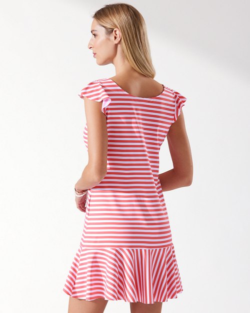 Breaker Bay Stripe Flounce Spa Dress