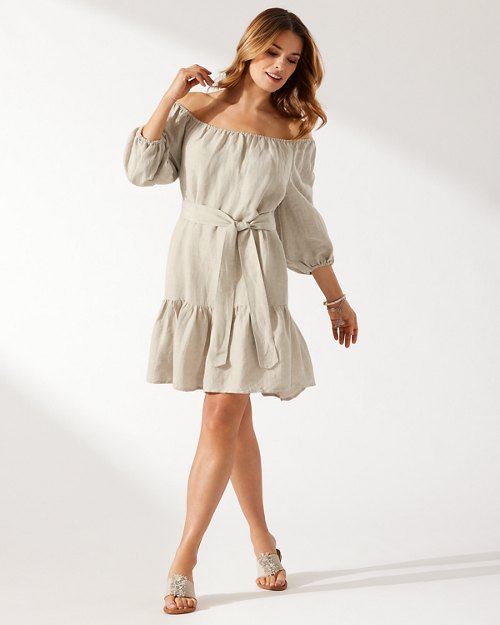St. Lucia Off-The-Shoulder Tiered Dress