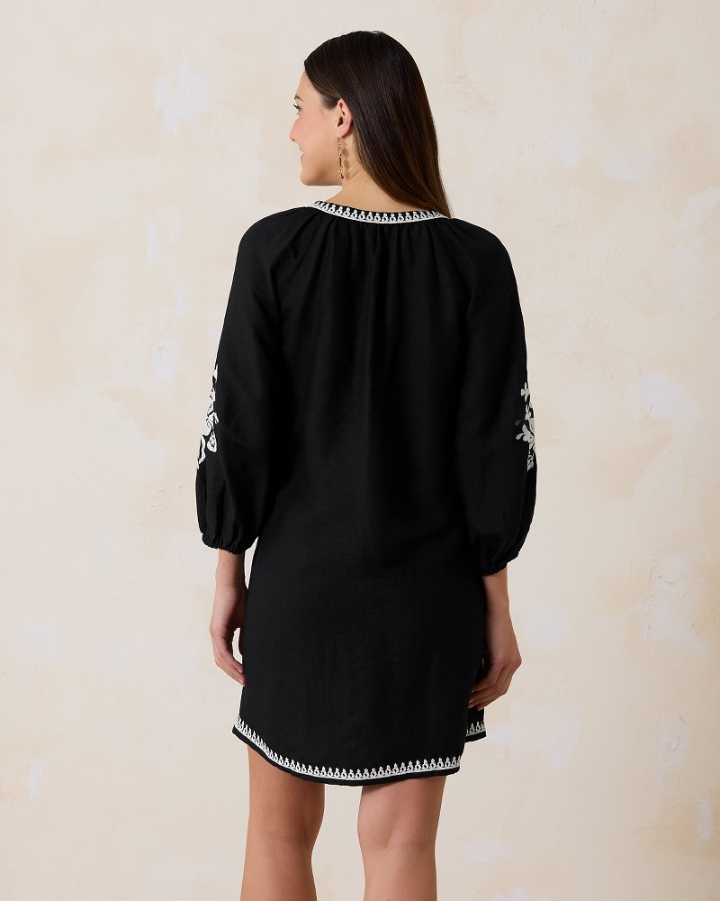 Embroidered shop tunic dress