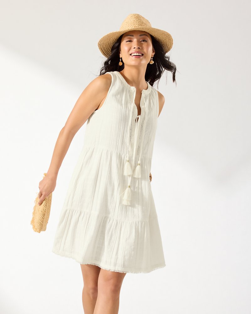 Mykonos Textured Gauze Coverup Dress