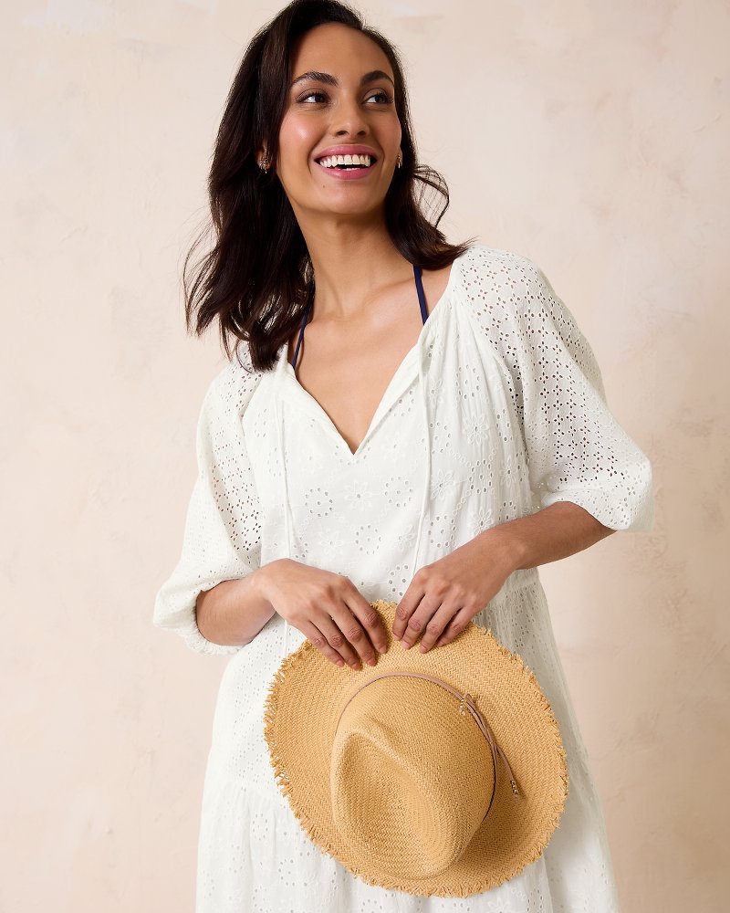 Harbour Eyelet Tiered Coverup Dress