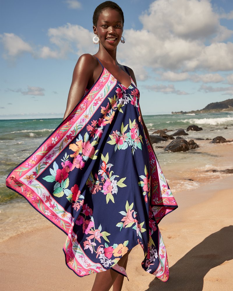 Tommy Bahama Island Cays Ikat Swim Cover-Up Scarf Dress