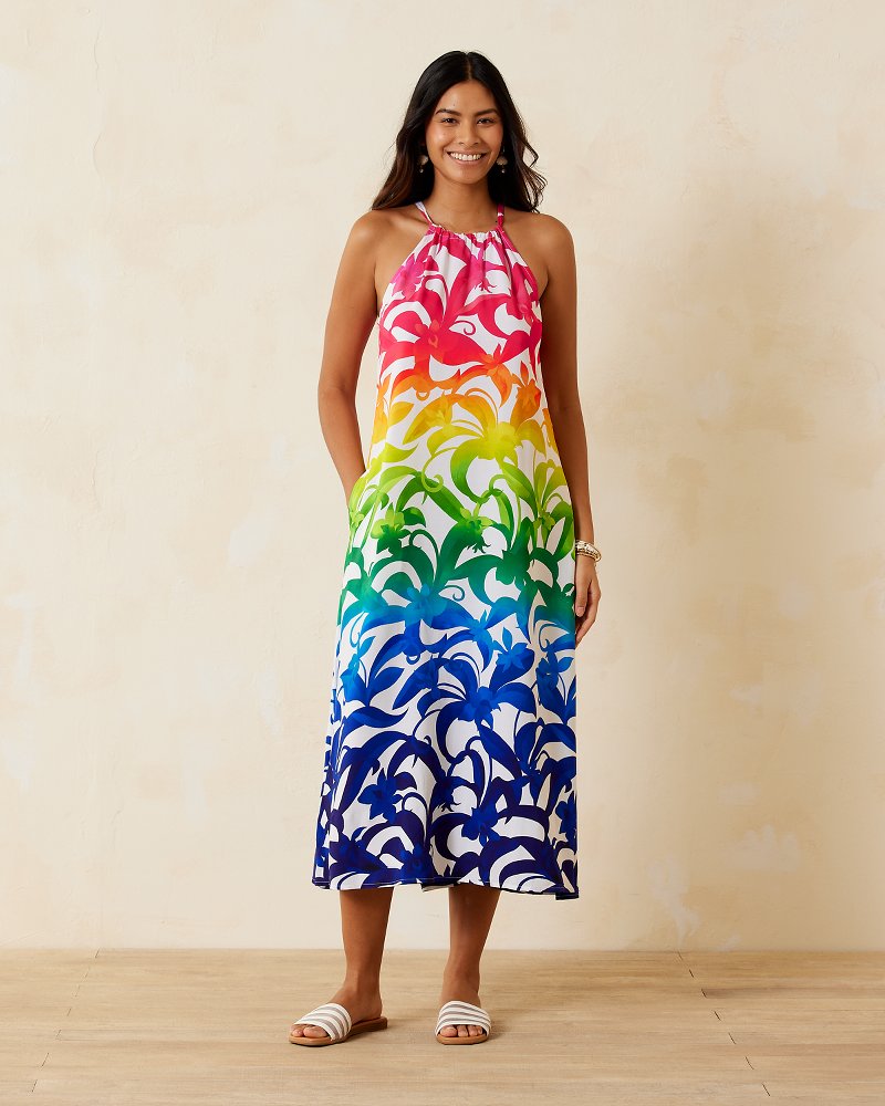 Tropical Blooms Coverup Dress