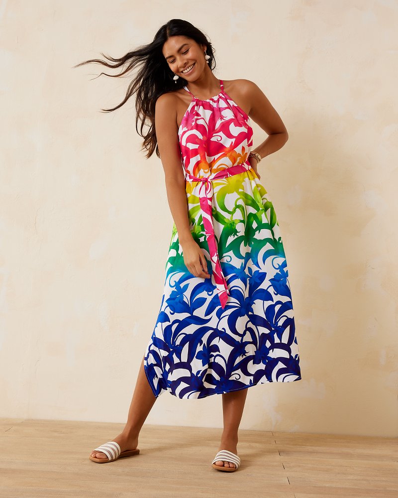 Tropical Blooms Maxi Coverup Dress