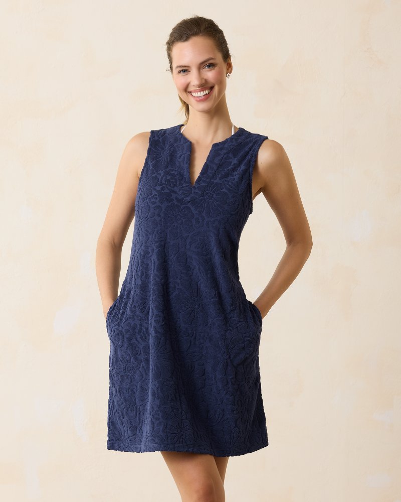 Textured Beach Terry Coverup Dress