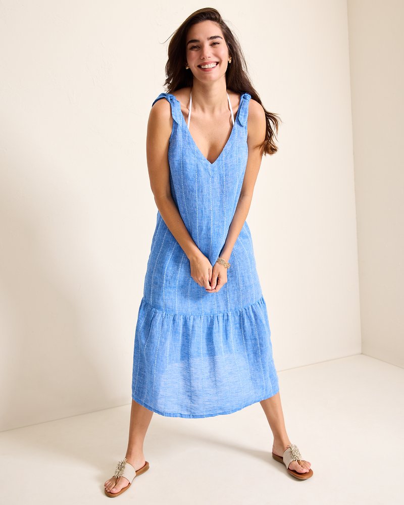 Linen Midi Coverup Dress