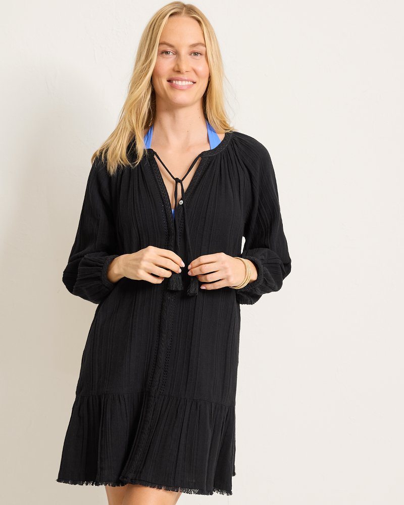 Thumbnail for Mykonos Gauze Coverup Dress
