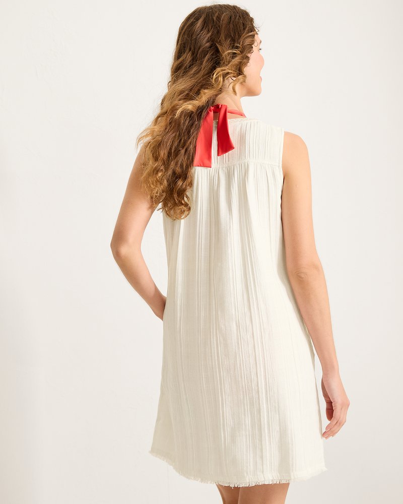 Thumbnail for Mykonos Gauze Coverup Shift Dress