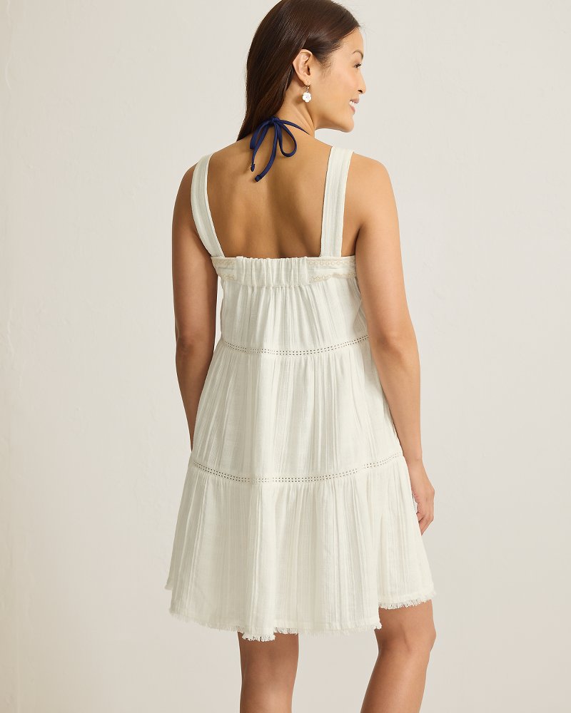 Thumbnail for Mykonos Gauze Tiered Coverup Dress