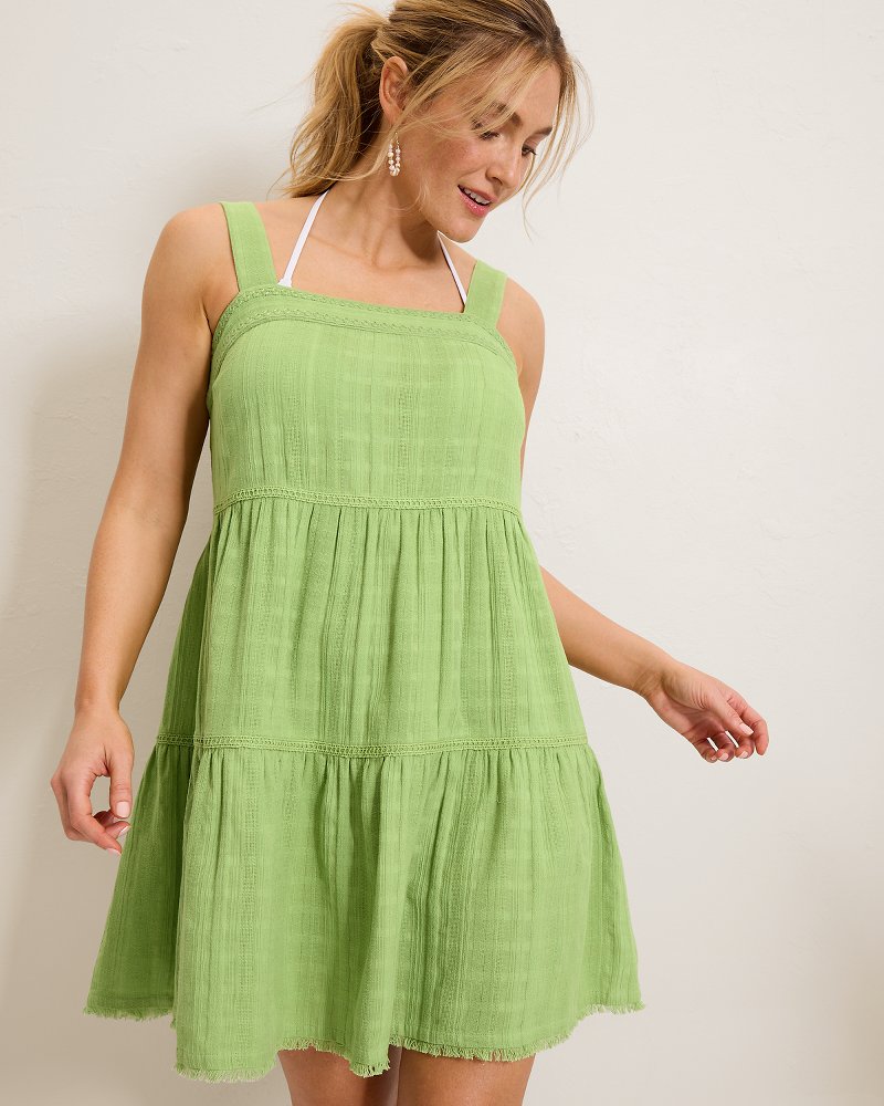 Mykonos Gauze Tiered Coverup Dress