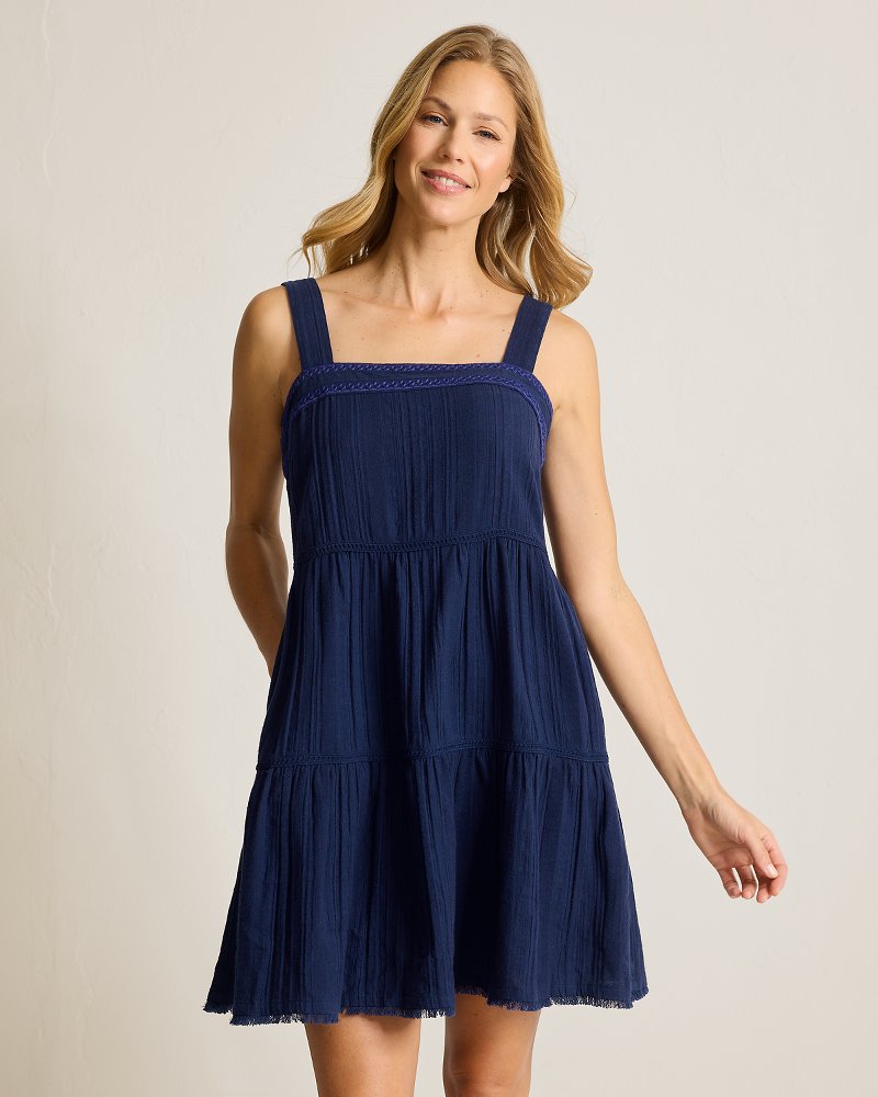 Mykonos Gauze Tiered Coverup Dress