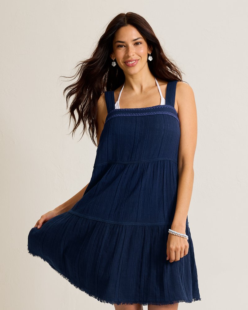 Mykonos Gauze Tiered Coverup Dress thumbnail 4
