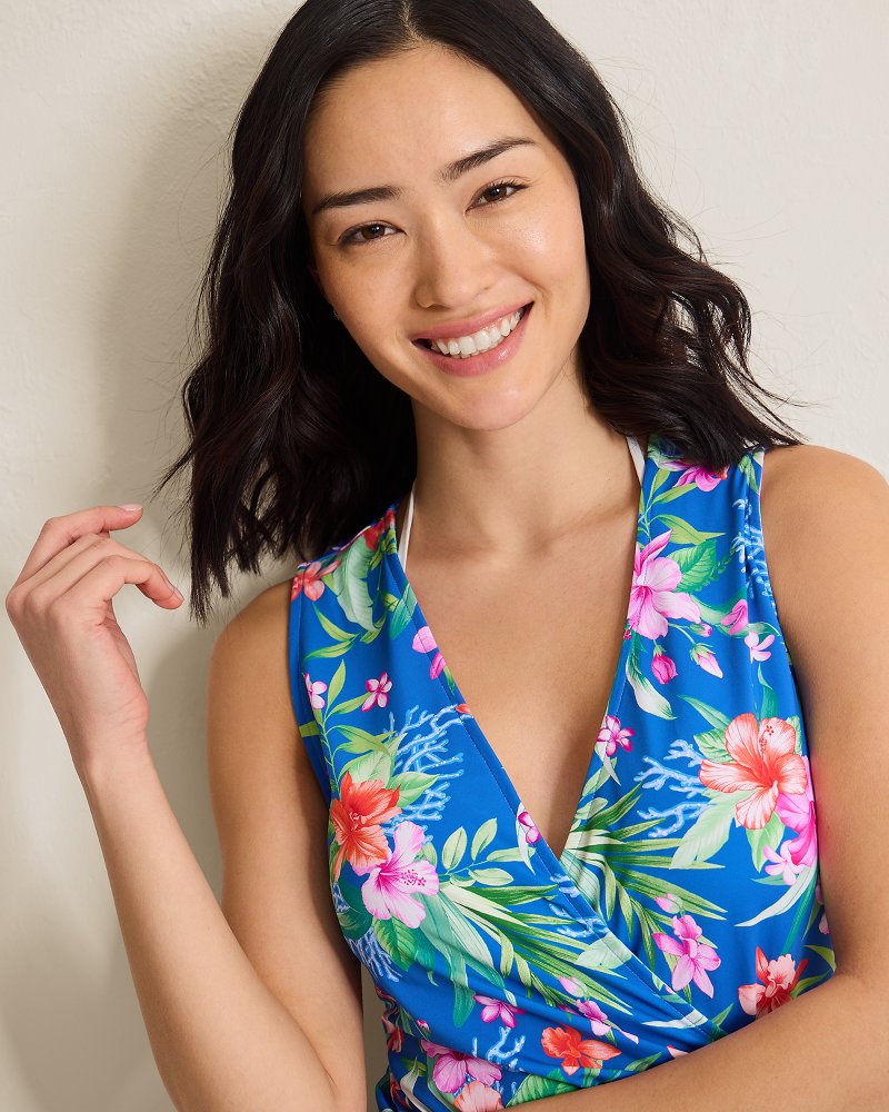 Thumbnail for Isola Vita Wrap Beach Romper