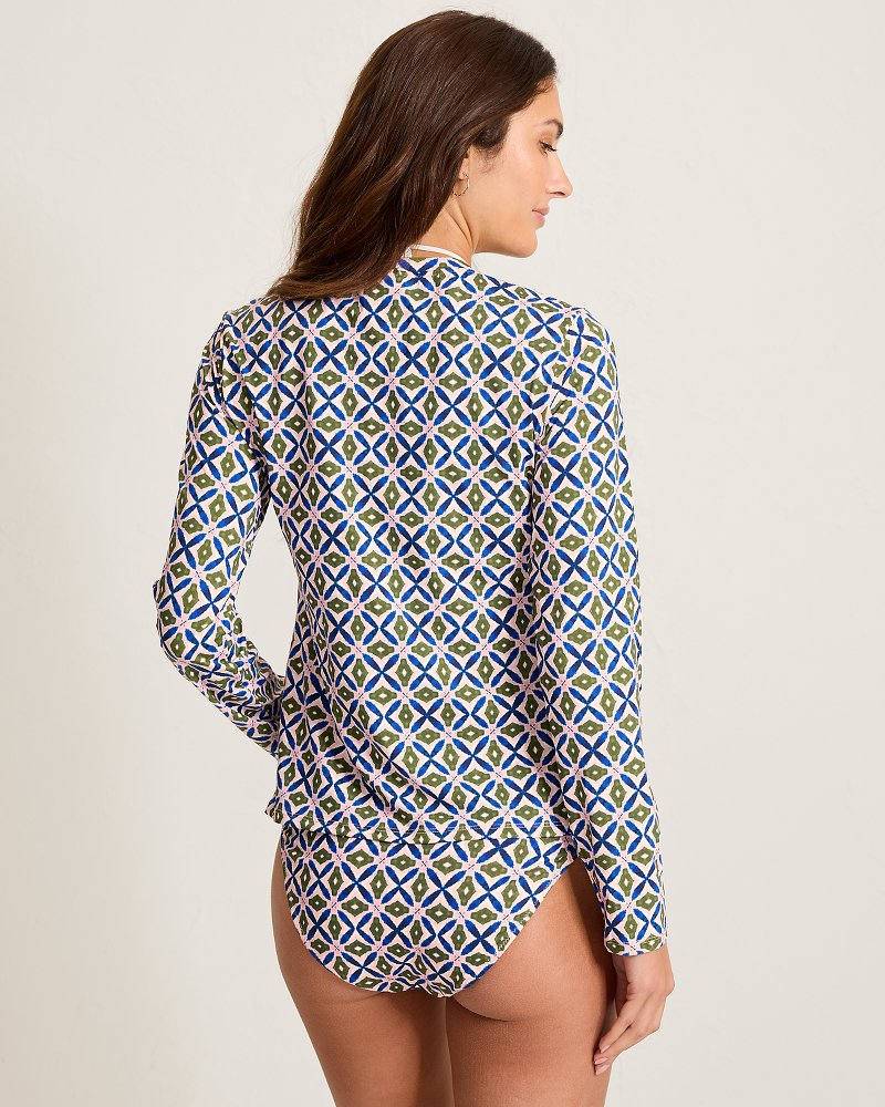 Playa Marbella Full-Zip Long-Sleeve Rash Guard