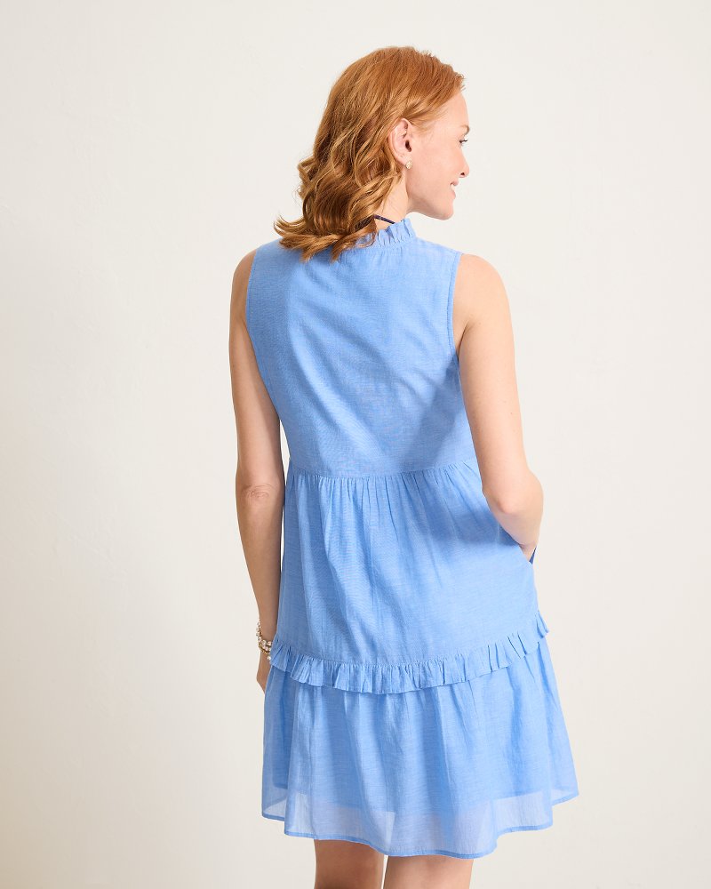 Cotton Voile Tiered Coverup Dress thumbnail 3