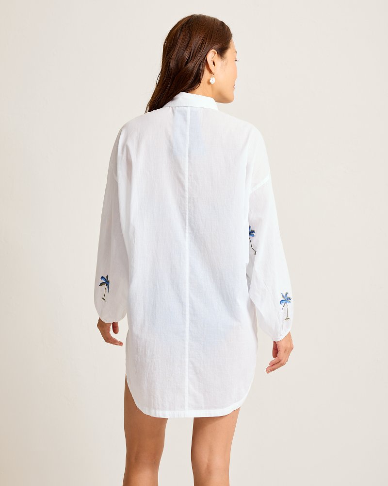 Catalina Coast Palm Boyfriend Beach Shirt