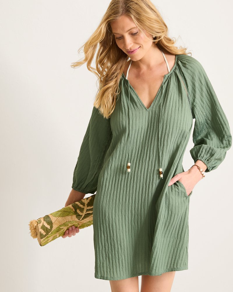 Woven Stripe Beach Tunic