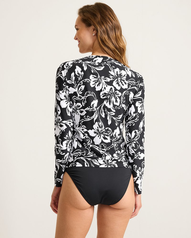 トップス Summer Sunset Blooms Half-Zip Rash Guard