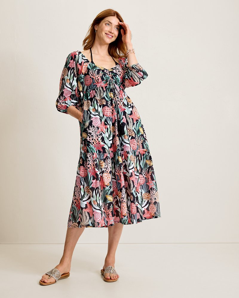 Shell Sands Midi Coverup Dress