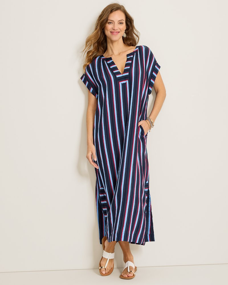 Deepsea Stripe Beach Caftan