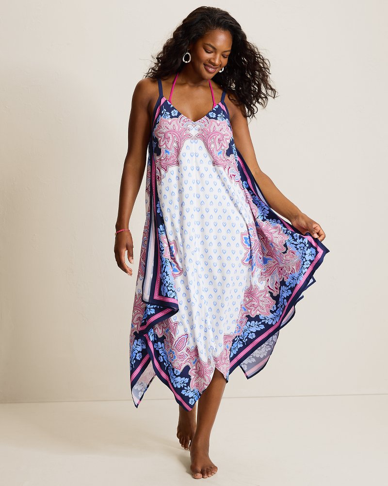 Paisley Daze Scarf Coverup Dress