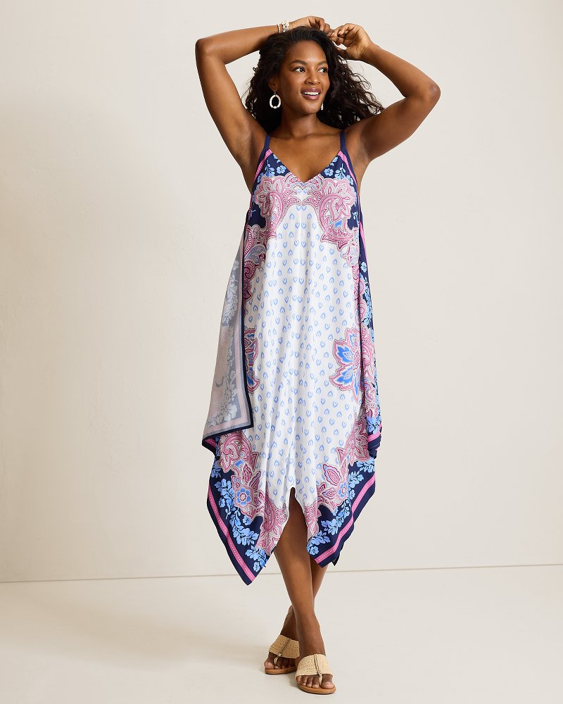 Paisley Daze Scarf Coverup Dress