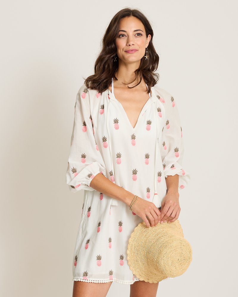 Catalina Coast Embroidered Coverup Dress