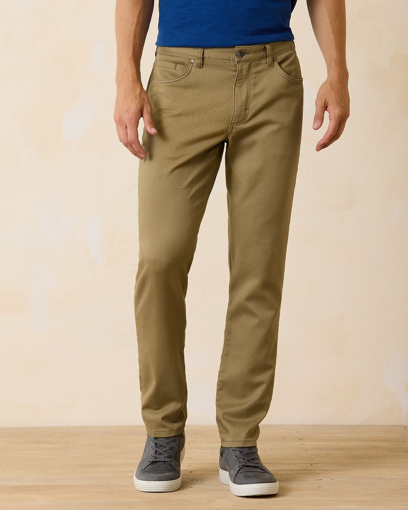 Harbor Point Brushed Cotton 5-Pocket Pants