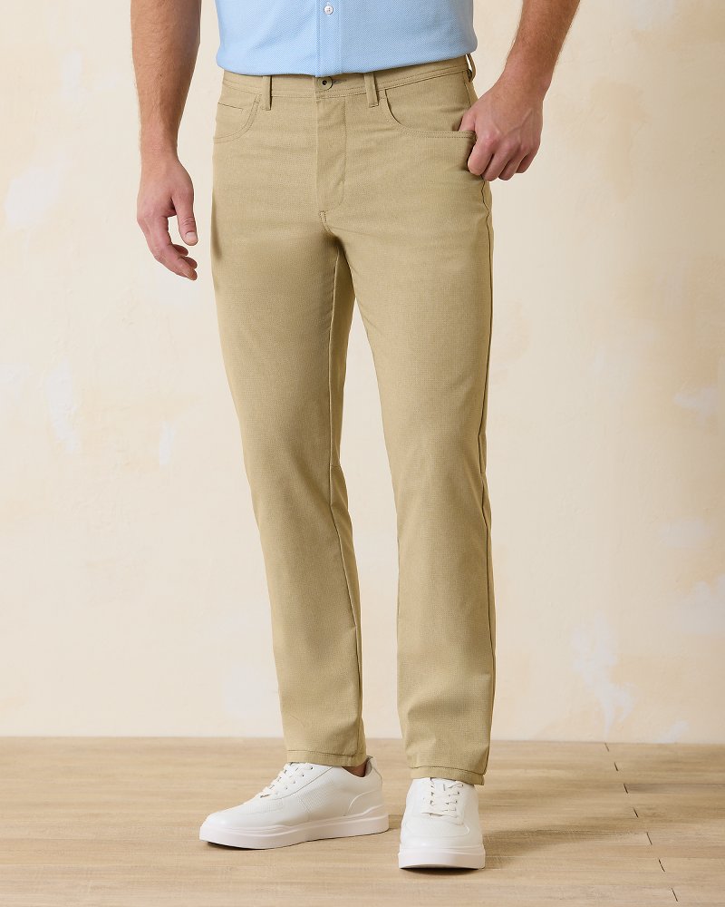 Tommy Bahama Chambray All Day Chalk Stripe High-Rise Easy Pants