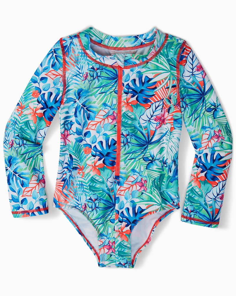 Toddler Palm Party One-Piece Rash Guard