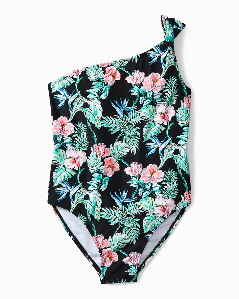 Big Girls’ Hibiscus Blooms One-Piece Swimsuit