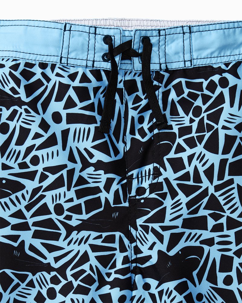 Big Boys' Swim Trunks With Shark Print