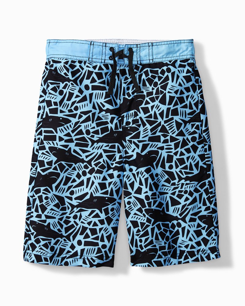 Reel Legends Big Boys Shark Mouth Swim Shorts