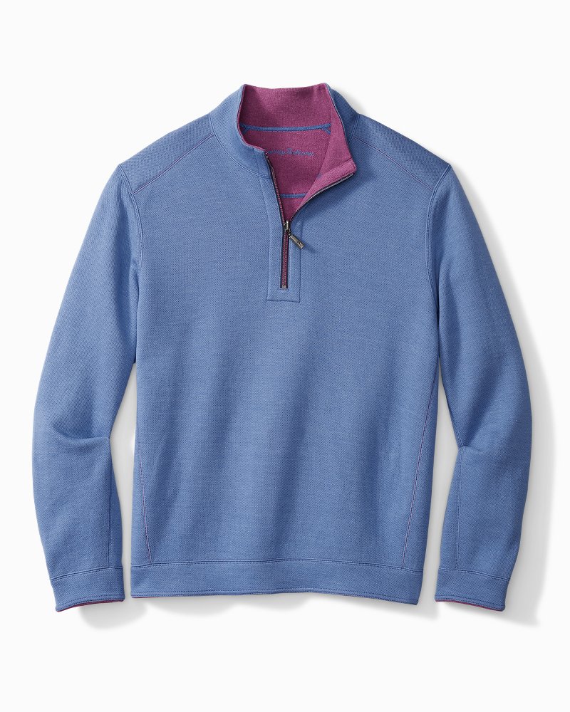 tommy bahama half zip sweatshirt