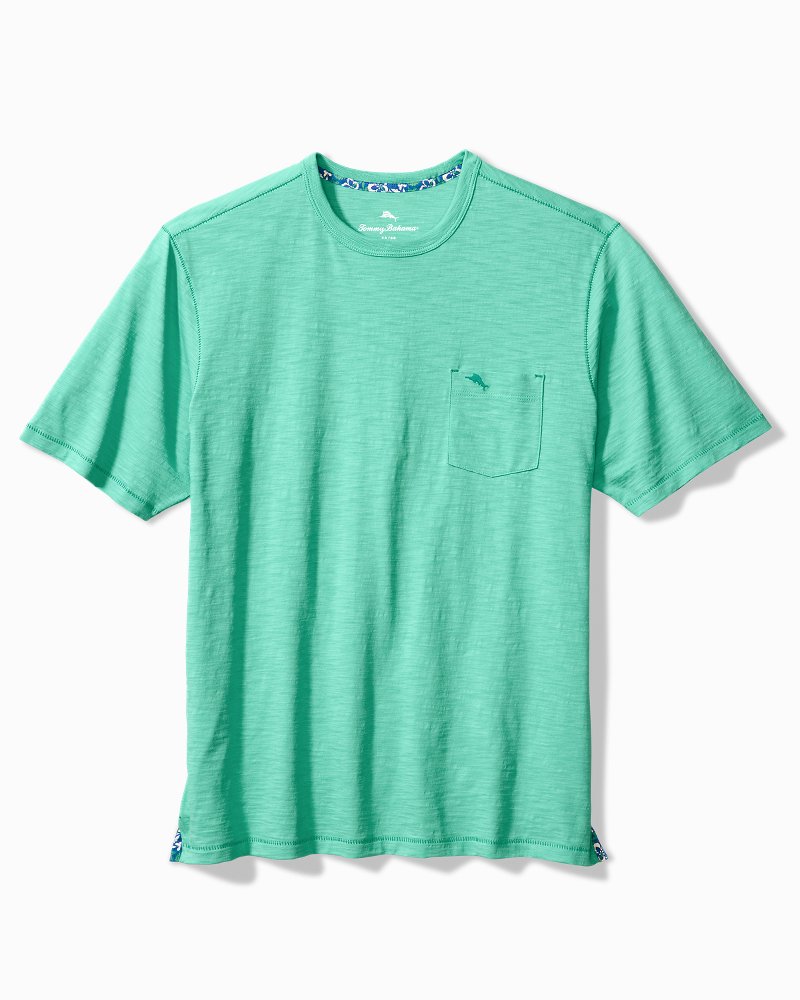 Tommy Bahama Bali Beach Short Sleeve T-Shirt, Mens, L, Blue Freeze