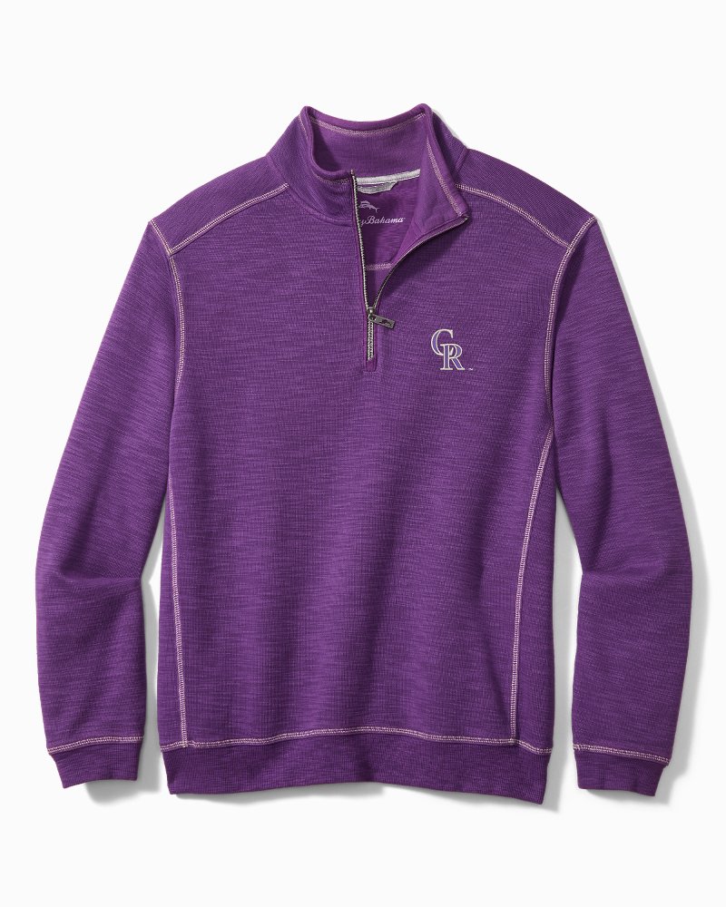 Men's Colorado Rockies Tommy Bahama Purple Coconut Point Playa