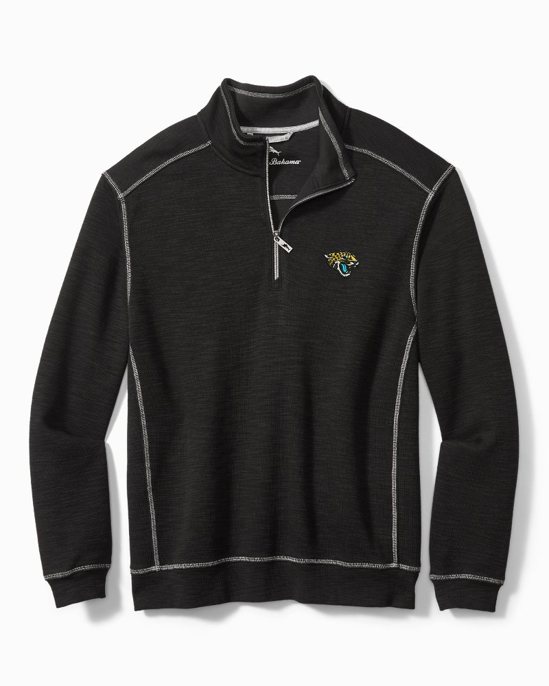 Tommy Bahama Men's NFL Off Side Performance Half-Zip Sweatshirt - Pittsburgh_Steelers - Size M